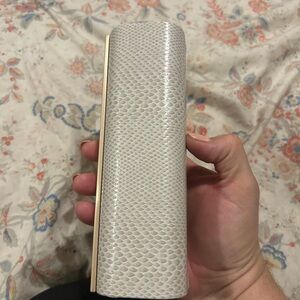 Jimmy Choo Textured Cream Sunglasses Case